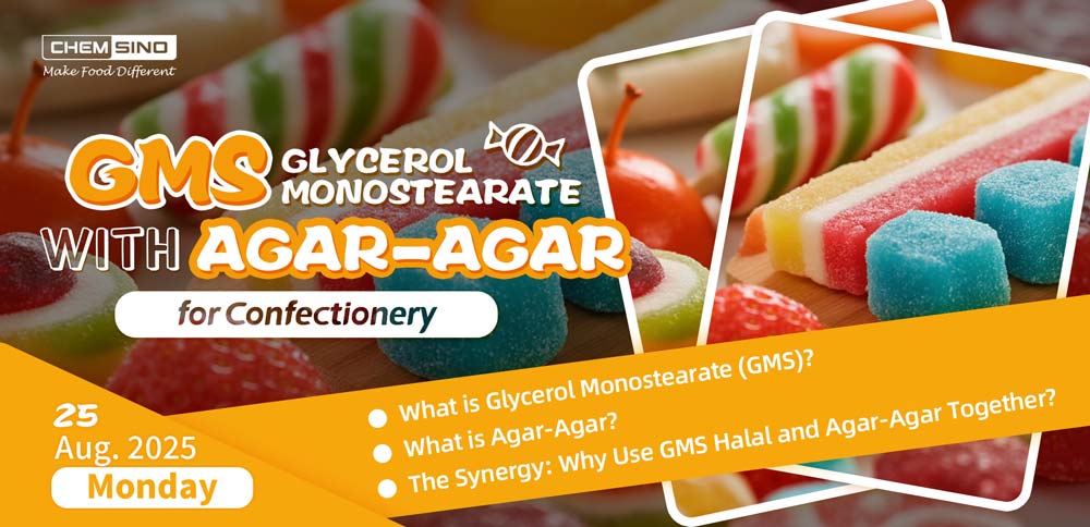 Glycerol Monostearate with Agar-Agar for Confectionery